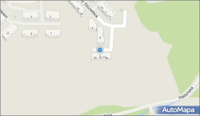 Gdańsk, 3 Brygady Szczerbca, 8, mapa Gdańska