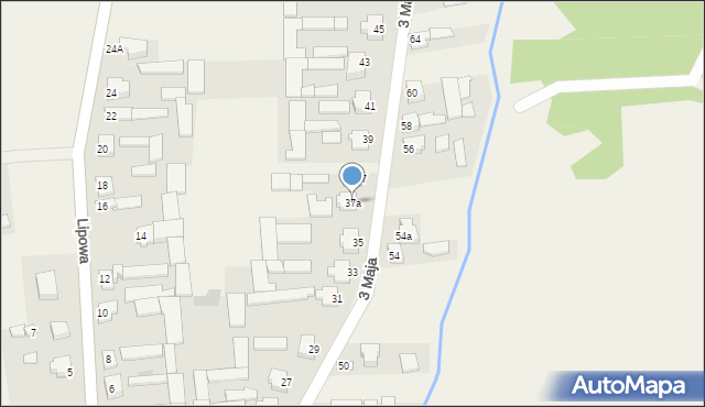 Gocław, 3 Maja, 37a, mapa Gocław