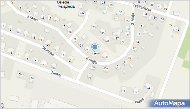 Gorzkowice, 3 Maja, 27, mapa Gorzkowice