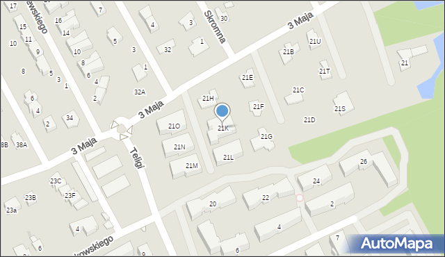 Grodzisk Mazowiecki, 3 Maja, 21K, mapa Grodzisk Mazowiecki