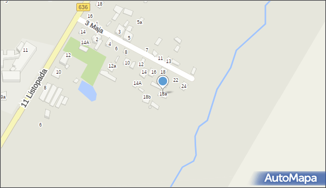 Jadów, 3 Maja, 18a, mapa Jadów