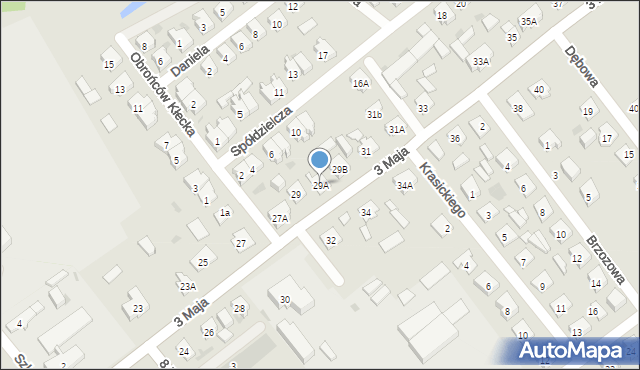 Janowiec Wielkopolski, 3 Maja, 29A, mapa Janowiec Wielkopolski
