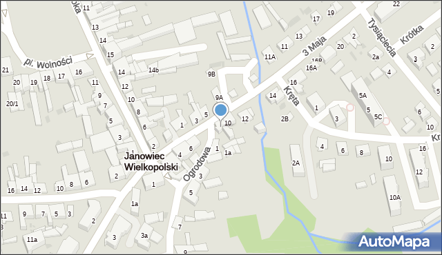 Janowiec Wielkopolski, 3 Maja, 8, mapa Janowiec Wielkopolski
