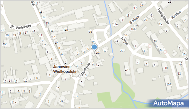 Janowiec Wielkopolski, 3 Maja, 8, mapa Janowiec Wielkopolski