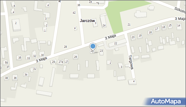 Jarczów, 3 Maja, 48, mapa Jarczów