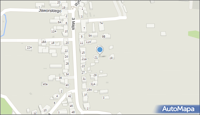 Kalwaria Zebrzydowska, 3 Maja, 19a, mapa Kalwaria Zebrzydowska