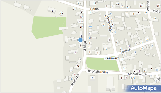 Kazimierz, 3 Maja, 2, mapa Kazimierz