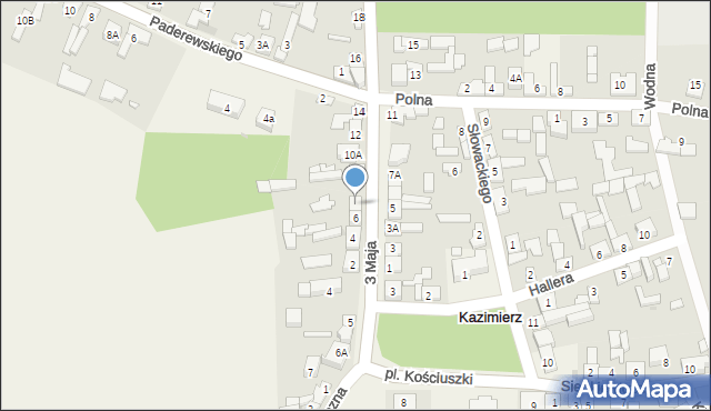 Kazimierz, 3 Maja, 8, mapa Kazimierz