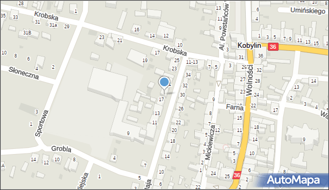 Kobylin, 3 Maja, 19, mapa Kobylin