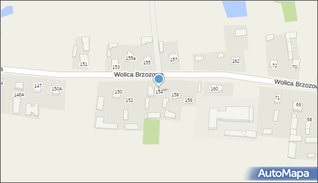 Komarów-Osada, 3 Maja, 154, mapa Komarów-Osada