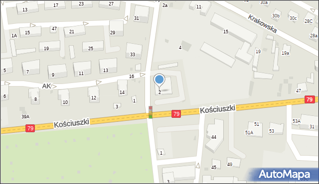 Krzeszowice, 3 Maja, 2, mapa Krzeszowice