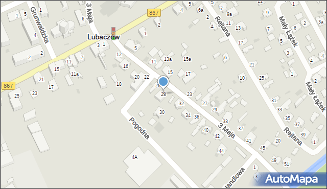 Lubaczów, 3 Maja, 28, mapa Lubaczów