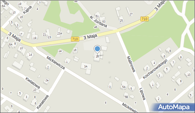 Lutomiersk, 3 Maja, 18, mapa Lutomiersk