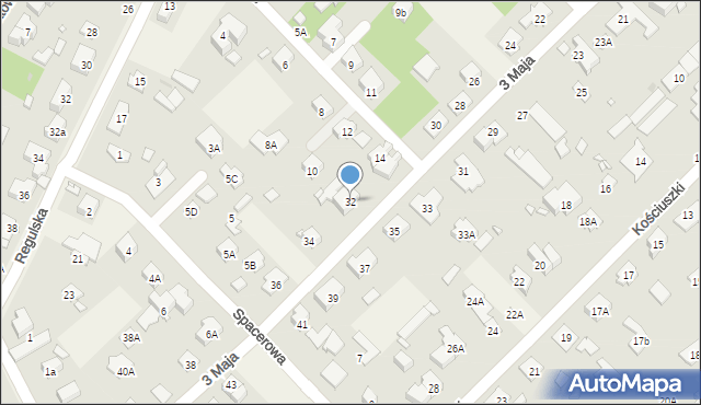 Michałowice, 3 Maja, 32, mapa Michałowice