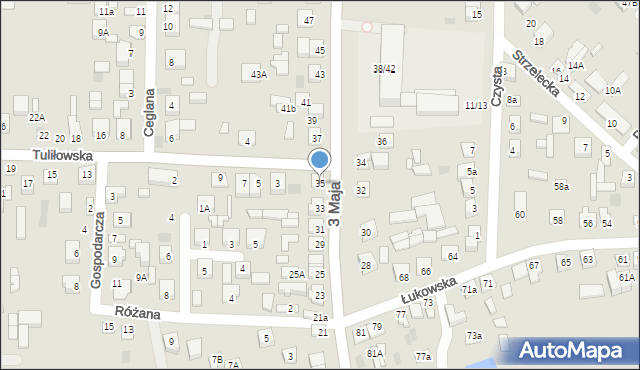 Międzyrzec Podlaski, 3 Maja, 35, mapa Międzyrzec Podlaski