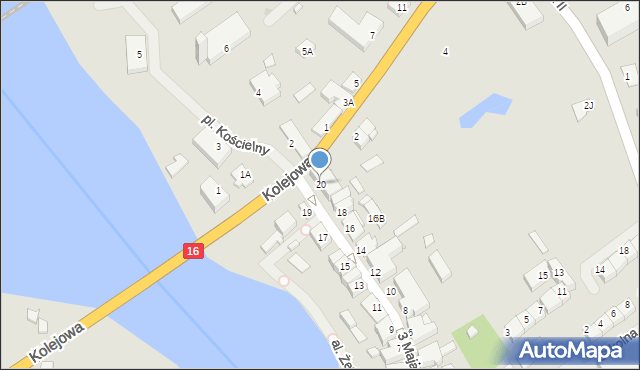 Mikołajki, 3 Maja, 20, mapa Mikołajki