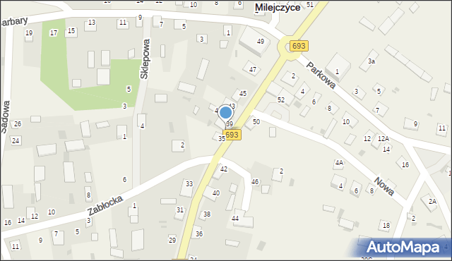 Milejczyce, 3 Maja, 37, mapa Milejczyce