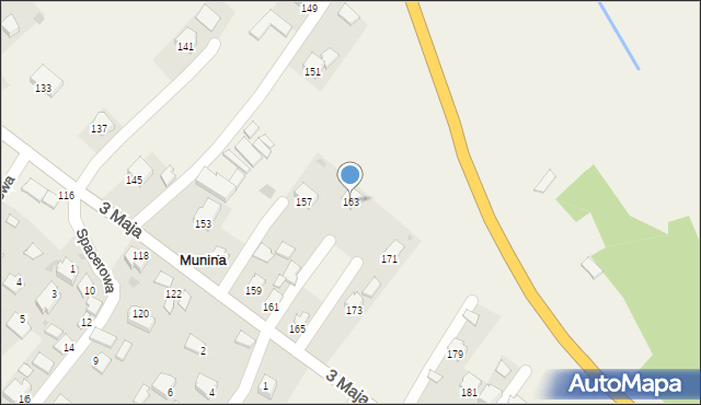 Munina, 3 Maja, 163, mapa Munina