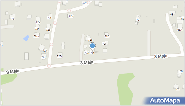 Mysłowice, 3 Maja, 72f, mapa Mysłowice