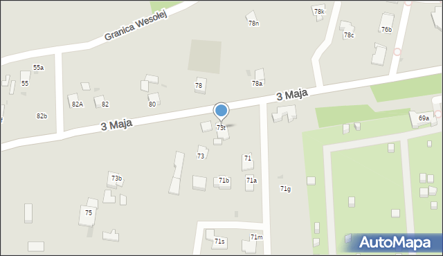 Mysłowice, 3 Maja, 73t, mapa Mysłowice