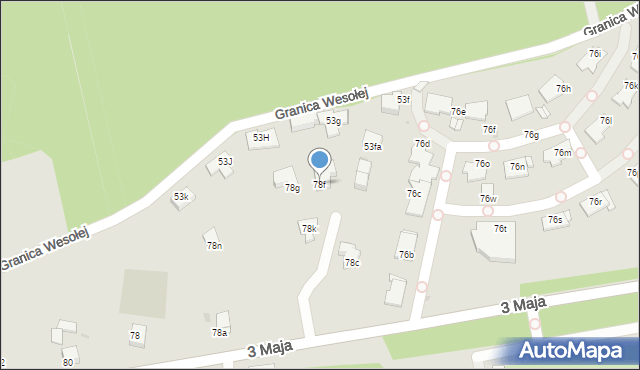 Mysłowice, 3 Maja, 78f, mapa Mysłowice