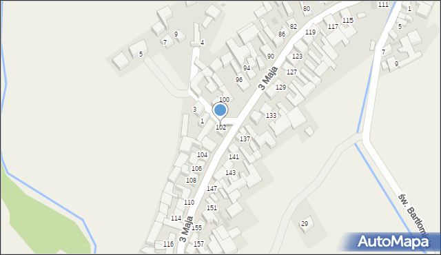 Niedzica, 3 Maja, 102, mapa Niedzica