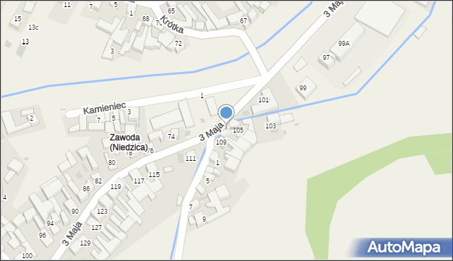 Niedzica, 3 Maja, 107, mapa Niedzica