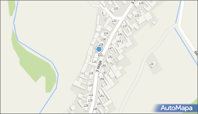 Niedzica, 3 Maja, 112, mapa Niedzica