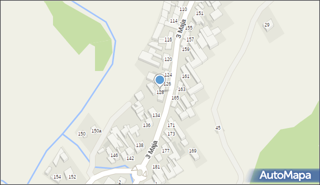 Niedzica, 3 Maja, 128, mapa Niedzica