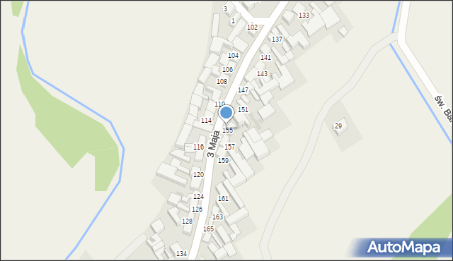 Niedzica, 3 Maja, 155, mapa Niedzica