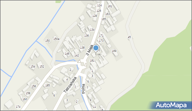 Niedzica, 3 Maja, 179, mapa Niedzica