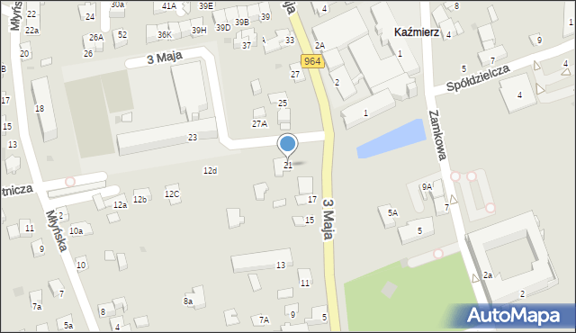 Niepołomice, 3 Maja, 21, mapa Niepołomice