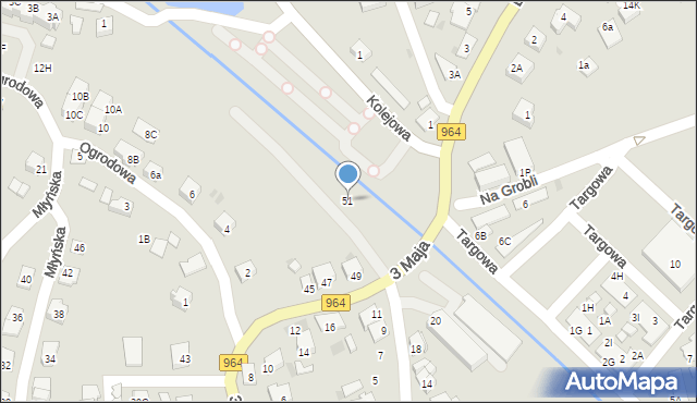 Niepołomice, 3 Maja, 51, mapa Niepołomice