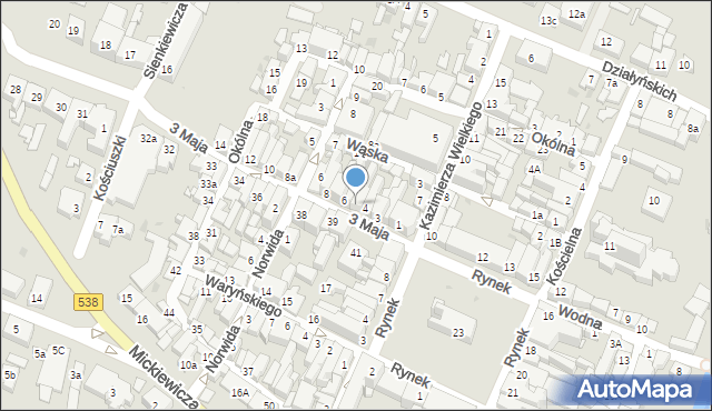 Nowe Miasto Lubawskie, 3 Maja, 5, mapa Nowe Miasto Lubawskie