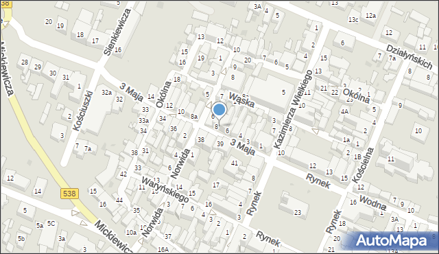 Nowe Miasto Lubawskie, 3 Maja, 7, mapa Nowe Miasto Lubawskie