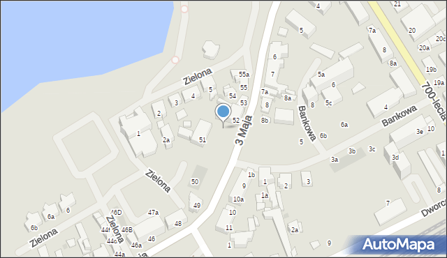 Nowogard, 3 Maja, 52a, mapa Nowogard