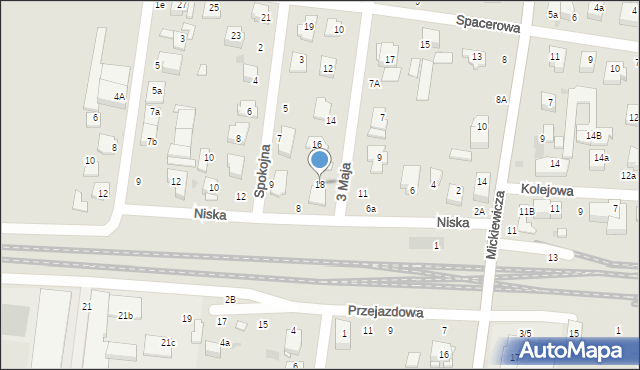 Ożarów Mazowiecki, 3 Maja, 18, mapa Ożarów Mazowiecki