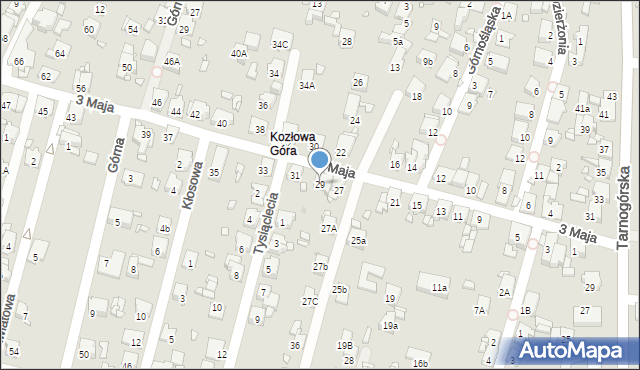 Piekary Śląskie, 3 Maja, 29, mapa Piekary Śląskie