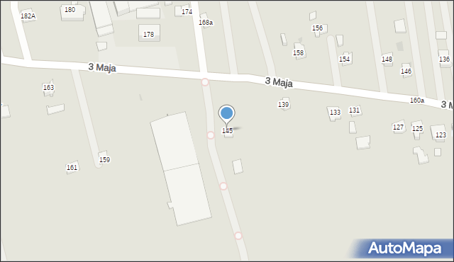 Pilzno, 3 Maja, 145, mapa Pilzno