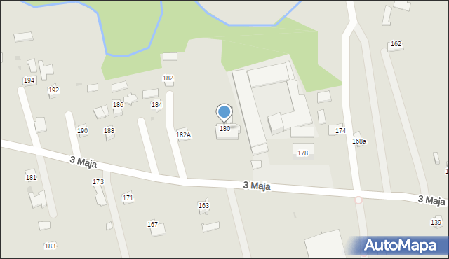 Pilzno, 3 Maja, 180, mapa Pilzno