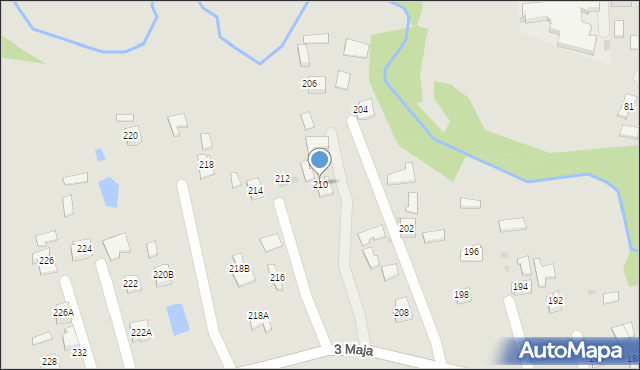 Pilzno, 3 Maja, 210, mapa Pilzno