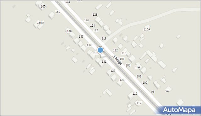 Pińczów, 3 Maja, 133, mapa Pińczów