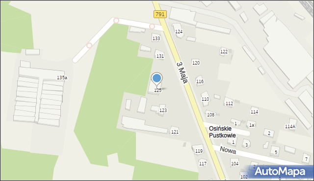 Poraj, 3 Maja, 125, mapa Poraj