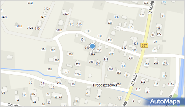 Posada Górna, 3 Maja, 352, mapa Posada Górna