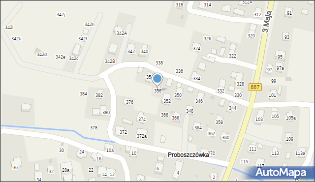 Posada Górna, 3 Maja, 356, mapa Posada Górna