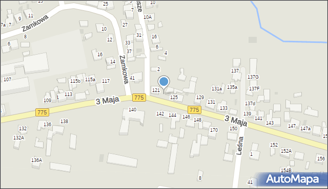 Proszowice, 3 Maja, 123, mapa Proszowice