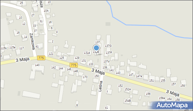 Proszowice, 3 Maja, 137B, mapa Proszowice