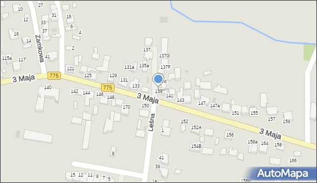 Proszowice, 3 Maja, 139, mapa Proszowice