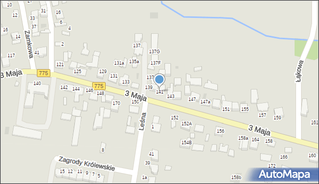 Proszowice, 3 Maja, 141, mapa Proszowice