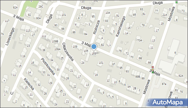 Pruszków, 3 Maja, 103, mapa Pruszków